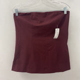 THE FRANKIE SHOP WOMEN'S TOP burgundy L