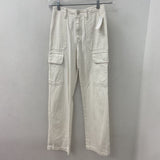 ZARA WOMEN'S JEANS white 0