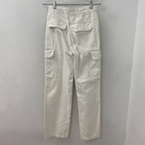 ZARA WOMEN'S JEANS white 0