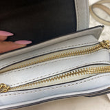 REBECCA MINKOFF WOMEN'S BAG blue grey w/snake print black cream