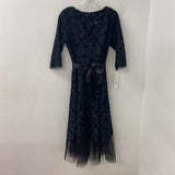 TERI JON WOMEN'S PARTY DRESS navy black 10