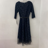 TERI JON WOMEN'S PARTY DRESS navy black 10