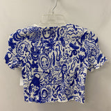 MONKI WOMEN'S TOP white blue S