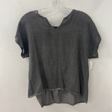 M made in italy WOMEN'S TOP grey XS