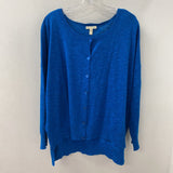 EILEEN FISHER WOMEN'S CARDIGAN blue L