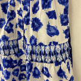 ABERCROMBIE & FITCH WOMEN'S DRESS white blue print M