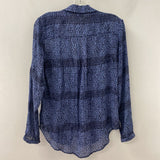 Cloth & Stone WOMEN'S BLAZER/JACKET blue floral print XS