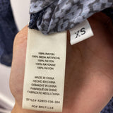 Cloth & Stone WOMEN'S BLAZER/JACKET blue floral print XS