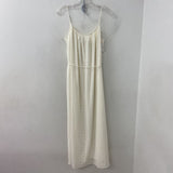 Banana Republic WOMEN'S DRESS ivory stripe M
