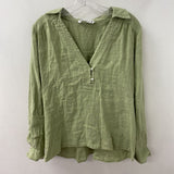 ZARA WOMEN'S BLOUSE/SHIRT lime M
