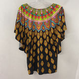 TRINA TURK WOMEN'S DRESS black multi pattern M/S
