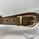 COACH WOMEN'S BELT brown beige 39"