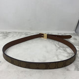 COACH WOMEN'S BELT brown beige 39"