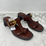 ZARA WOMEN'S HEELS cognac gold 38