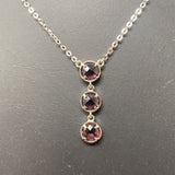 WOMEN'S JEWELRY SET silver purple