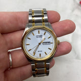 CITIZEN WOMEN'S WATCH silver gold
