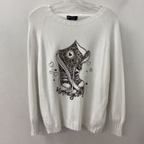 BELLA AMORE WOMEN'S TOP white grey tan OS