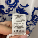 ALEX & LILI WOMEN'S PLUS DRESS white blue 1X