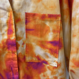 WOMEN'S BLOUSE/SHIRT orange fuschia S/38