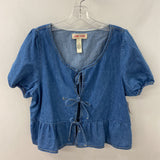 WOMEN'S TOP blue L