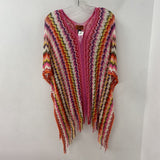 MISSONI WOMEN'S PONCHO/CAPE pink red orange multi