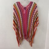 MISSONI WOMEN'S PONCHO/CAPE pink red orange multi