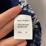 PINK MARTINI WOMEN'S SKIRT blue white S