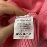 WOMEN'S CARDIGAN pink red green M