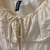 H&M WOMEN'S BLOUSE/SHIRT cream S