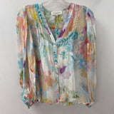 HALE BOB WOMEN'S BLOUSE/SHIRT white purple blue pink M