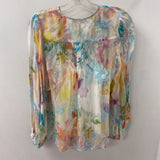 HALE BOB WOMEN'S BLOUSE/SHIRT white purple blue pink M