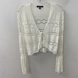 MELANIE LYNE WOMEN'S CARDIGAN white L