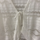 MELANIE LYNE WOMEN'S CARDIGAN white L