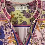 HALE BOB WOMEN'S BLOUSE/SHIRT pink purple yellow M