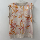 TED BAKER WOMEN'S TOP grey orange pink M/3