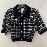 H&M WOMEN'S CARDIGAN black white S