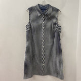 TOMMY HILFIGER WOMEN'S DRESS navy white L/XL