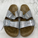 BIRKENSTOCK WOMEN'S SANDALS beige silver 37