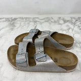 BIRKENSTOCK WOMEN'S SANDALS beige silver 37