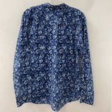 LAUREN WOMEN'S BLOUSE/SHIRT blue white floral S