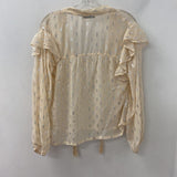 MANGO/MNG WOMEN'S BLOUSE/SHIRT cream silver 6