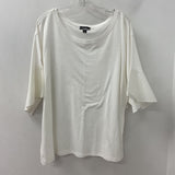 Lord & Taylor WOMEN'S PLUS TOP white 3X