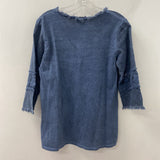 Via Vitale WOMEN'S TOP denim-blue S