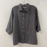 FLAX WOMEN'S BLOUSE/SHIRT black mix M