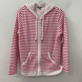 TALBOTS WOMEN'S ACTIVE TOP white pink stripe M