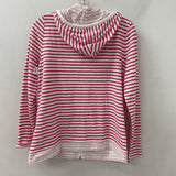 TALBOTS WOMEN'S ACTIVE TOP white pink stripe M