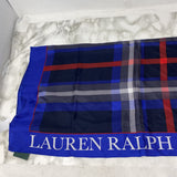 LAUREN ralph lauren WOMEN'S SCARF/SHAWL navy plaid