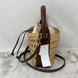 H&M WOMEN'S BAG straw brown
