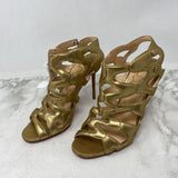 CHRISTIAN LOUBOUTIN WOMEN'S HEELS gold 38.5
