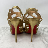 CHRISTIAN LOUBOUTIN WOMEN'S HEELS gold 38.5